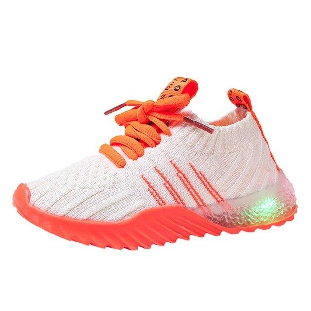 Neon Light Up Sporty Sneakers