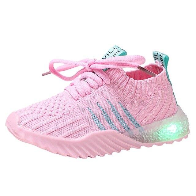 Neon Light Up Sporty Sneakers