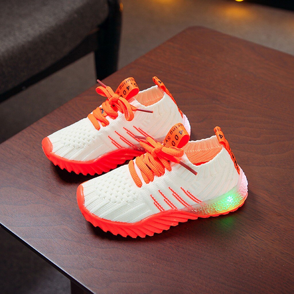 Neon Light Up Sporty Sneakers