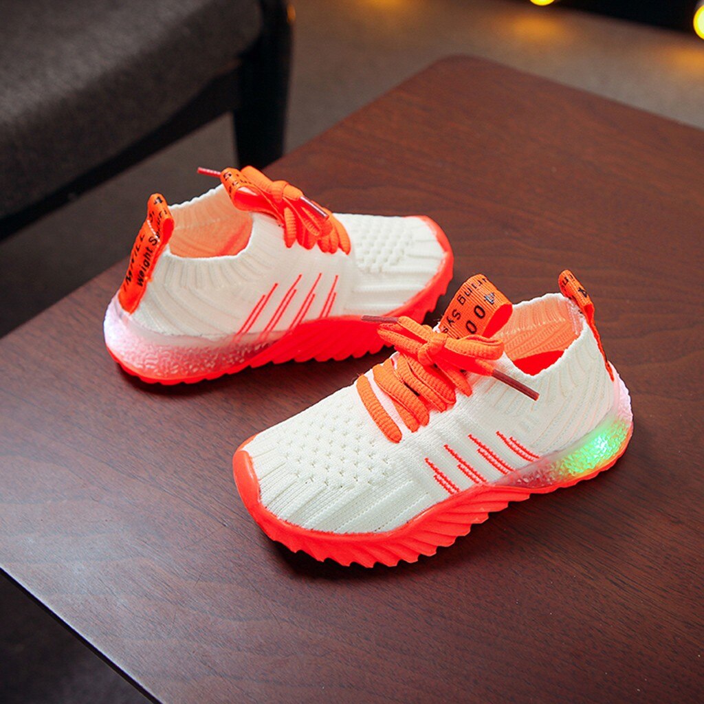 Neon Light Up Sporty Sneakers