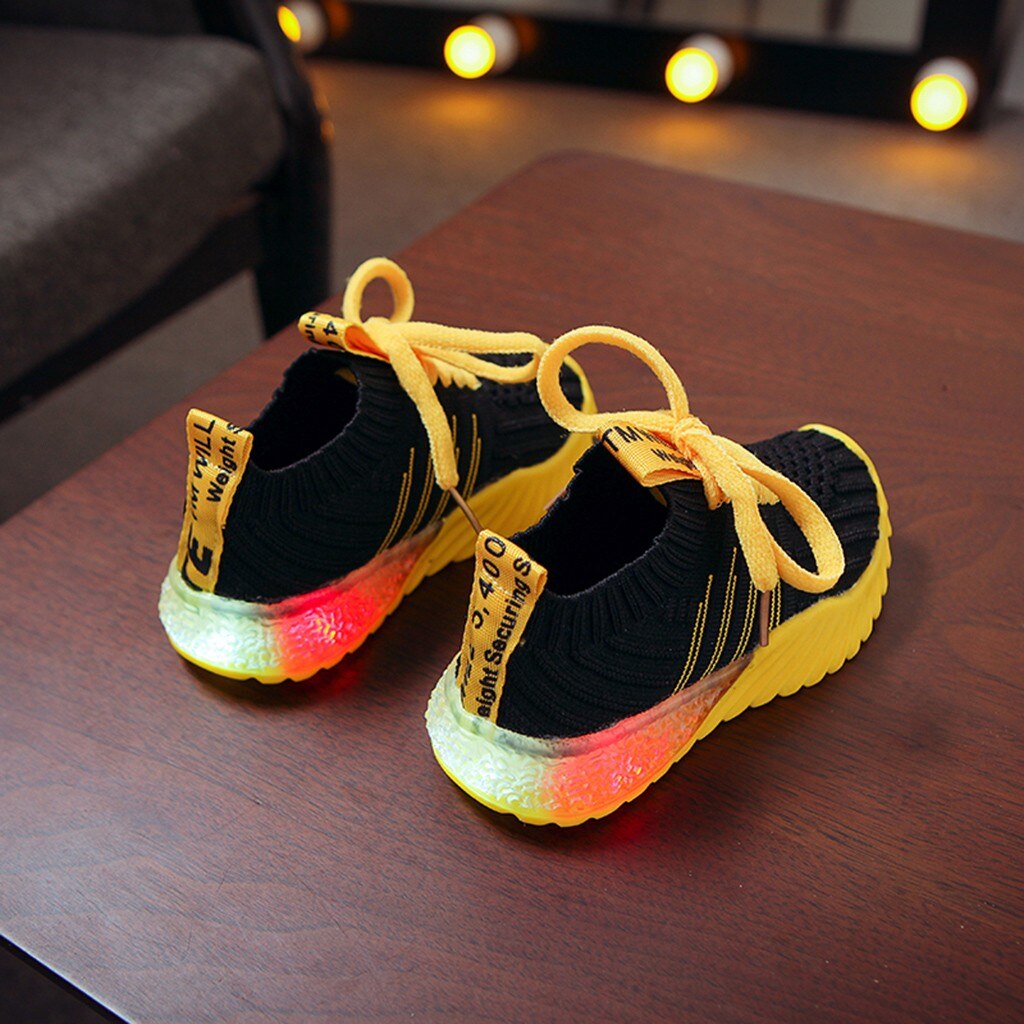 Neon Light Up Sporty Sneakers