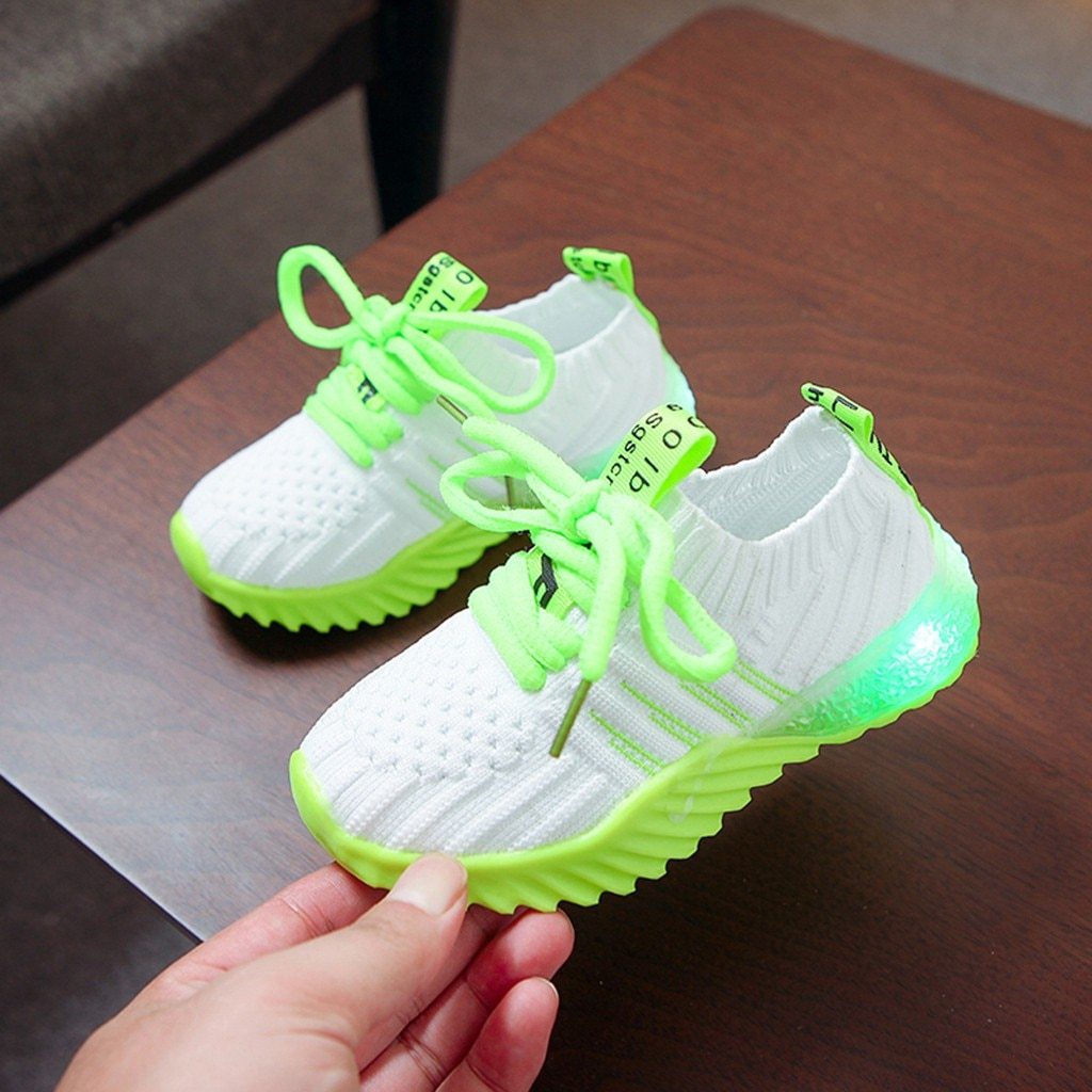 Neon Light Up Sporty Sneakers