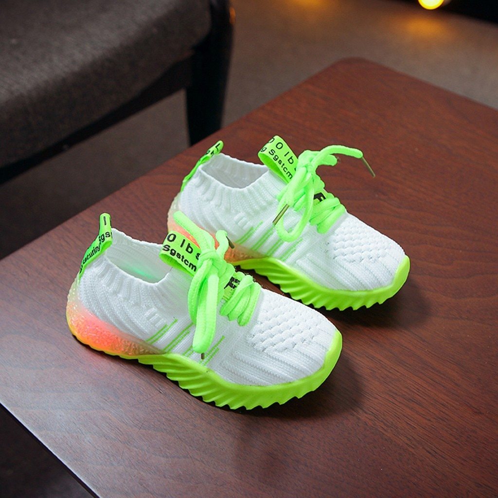 Neon Light Up Sporty Sneakers