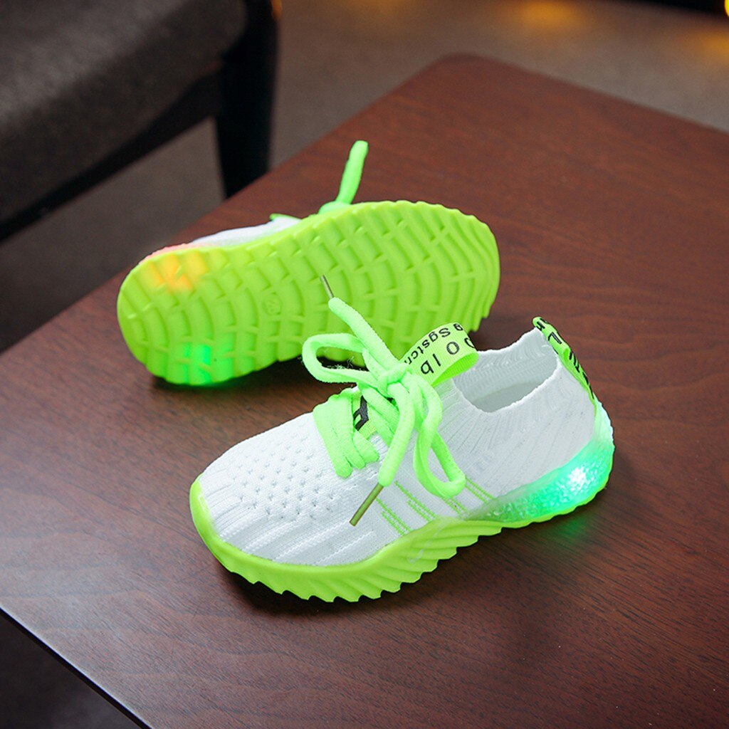 Neon Light Up Sporty Sneakers