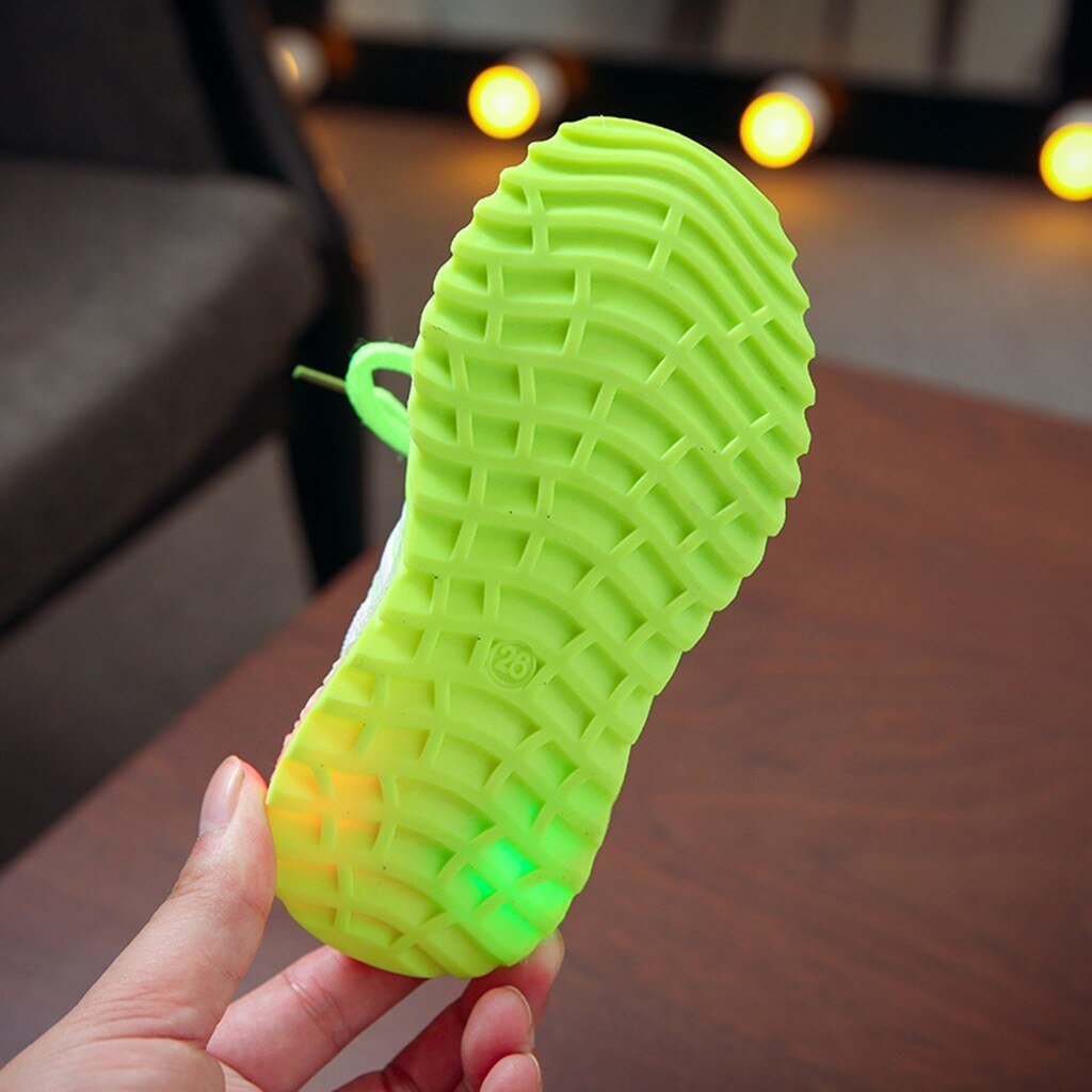 Neon Light Up Sporty Sneakers