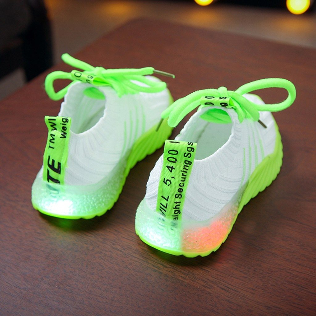 Neon Light Up Sporty Sneakers