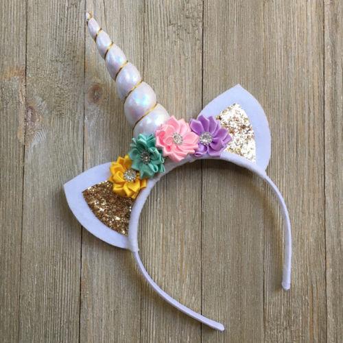 Unicorn Horn Flower Headband