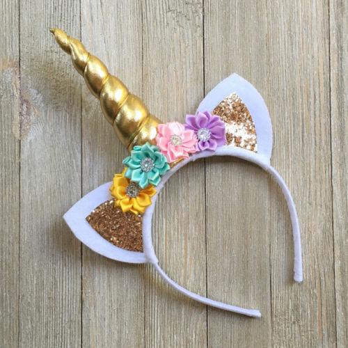 Unicorn Horn Flower Headband