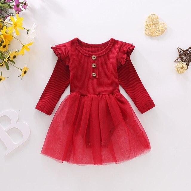 Ruffle Sleeve Tutu Dress