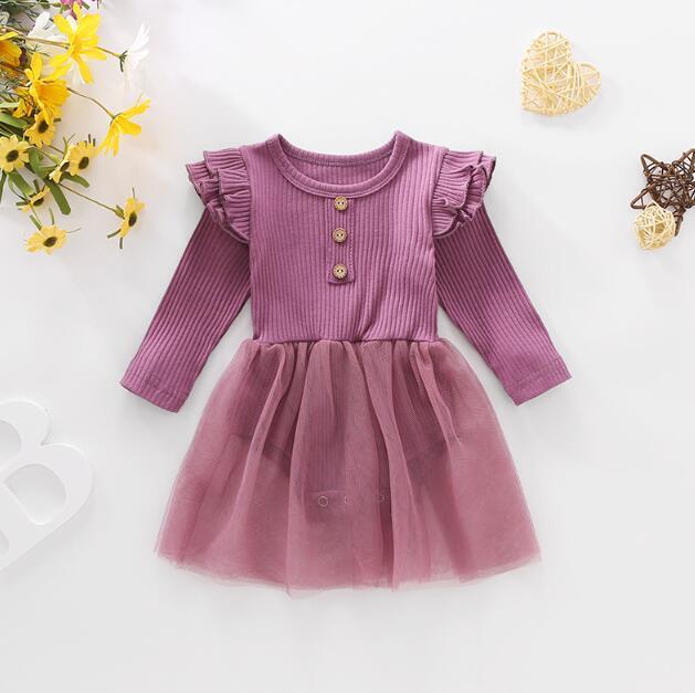 Ruffle Sleeve Tutu Dress