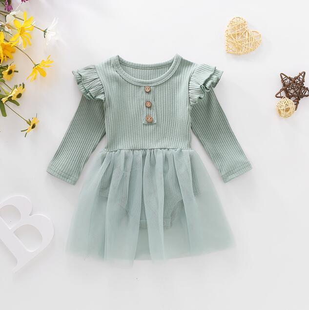 Ruffle Sleeve Tutu Dress