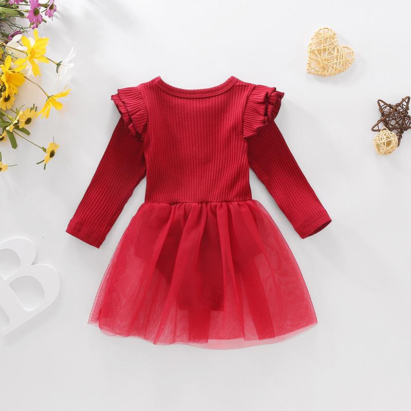 Ruffle Sleeve Tutu Dress