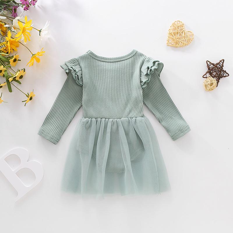 Ruffle Sleeve Tutu Dress