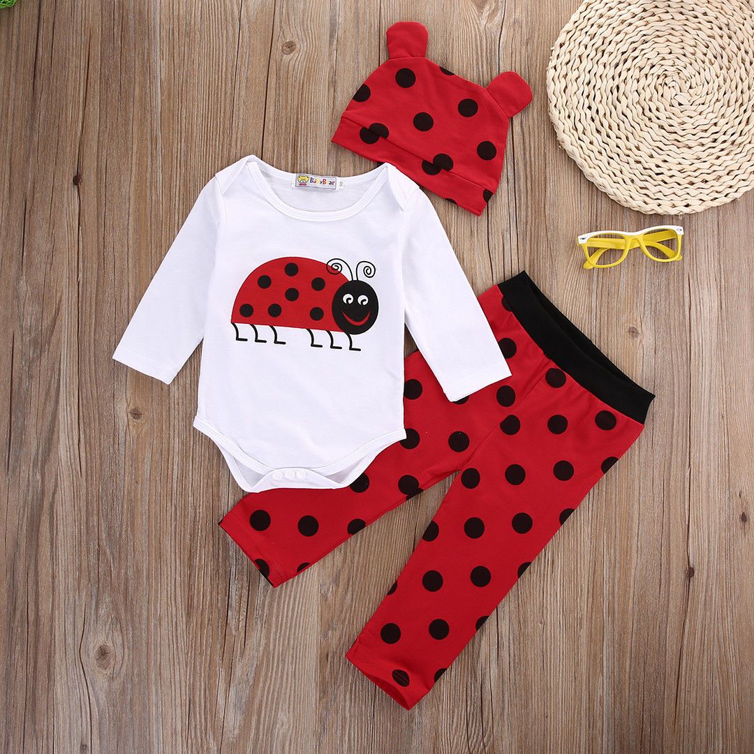 Ladybug Monkey Outfit with Hat