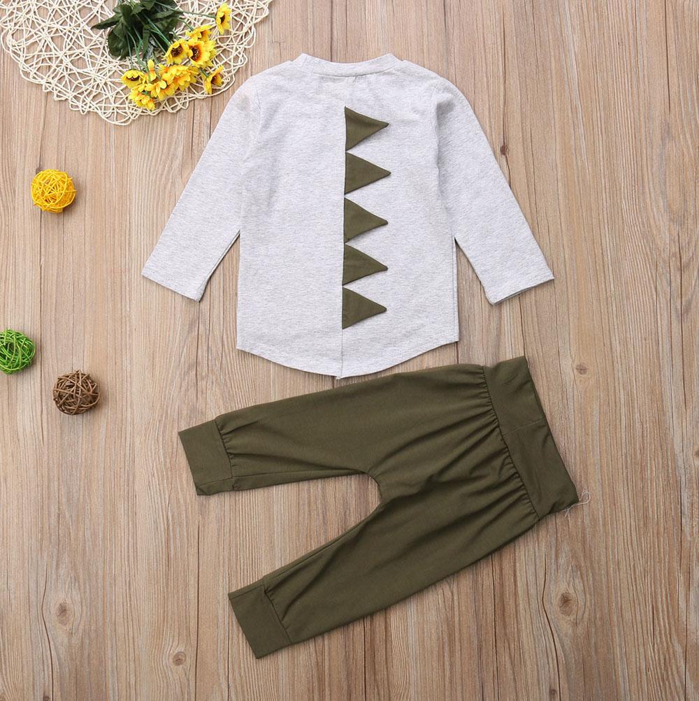 Long Sleeve Dinosaur Top & Pants Outfit