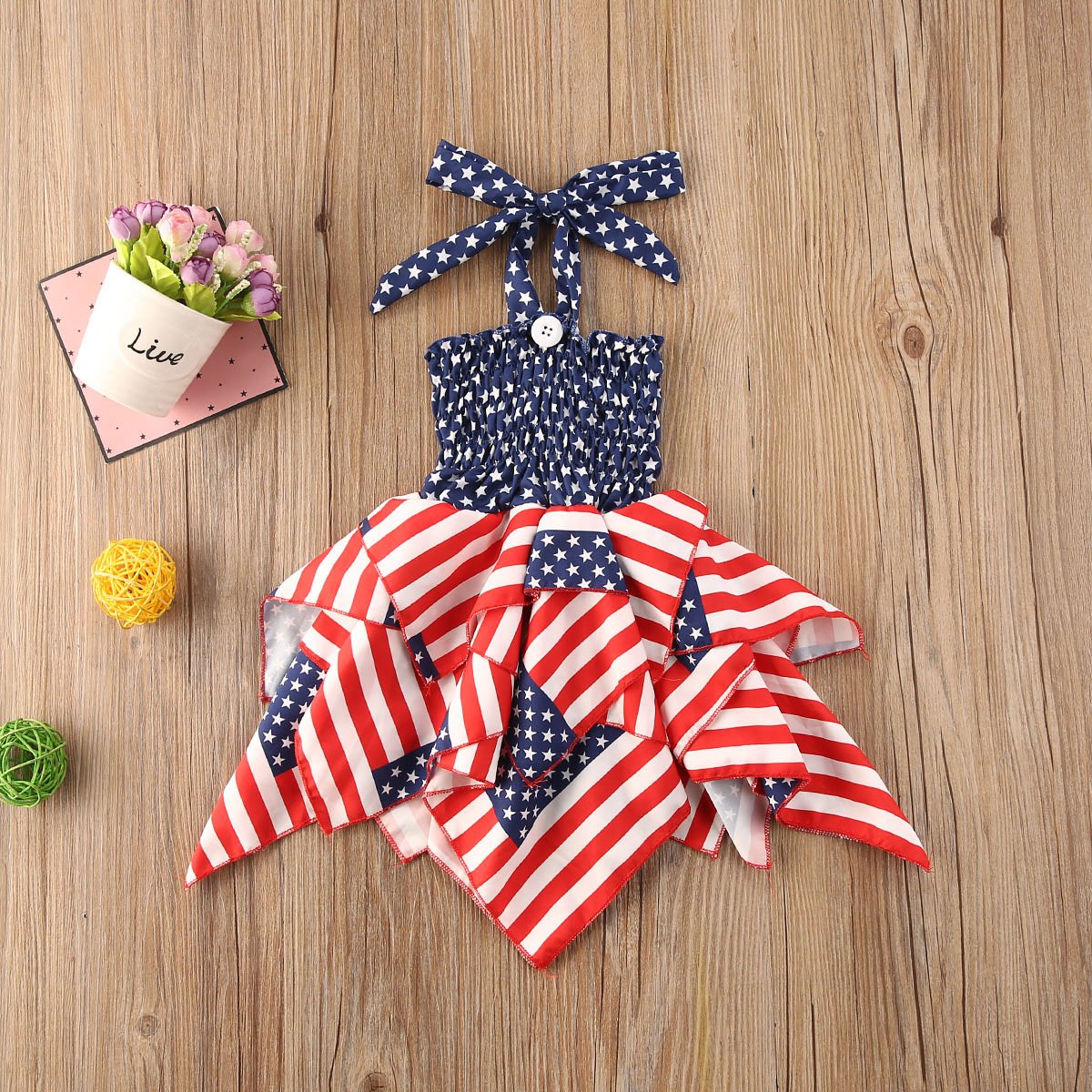 USA Stars Stripes Dress