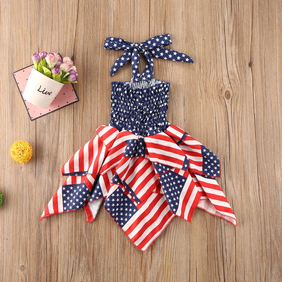 USA Stars Stripes Dress