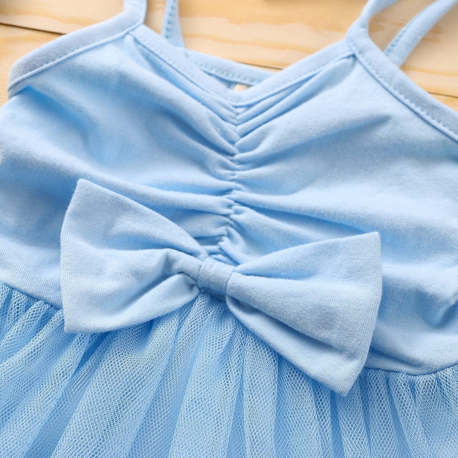 Shoulder Tie Tutu Mesh Dress