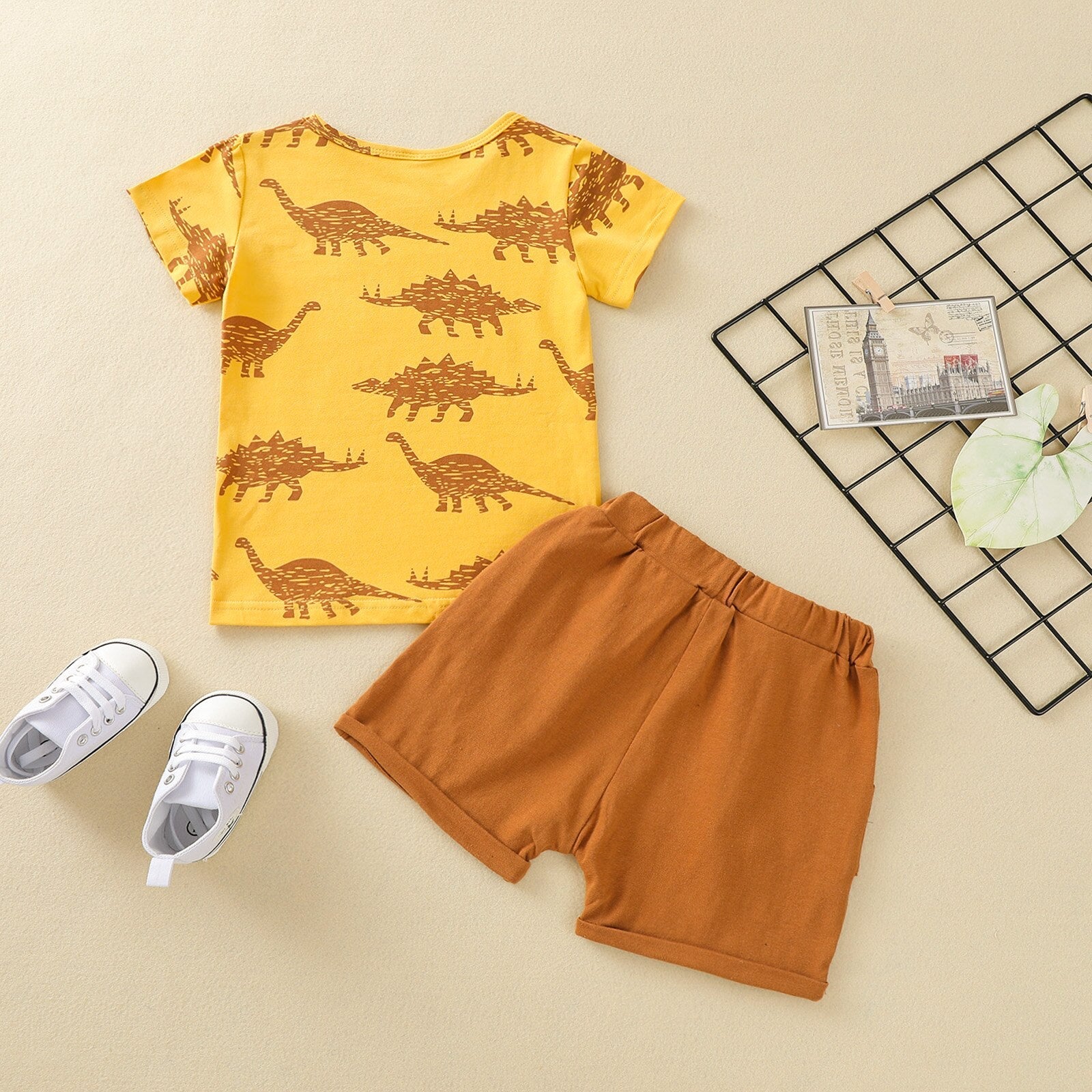 Dinosaur T-shirt with Pocket Shorts