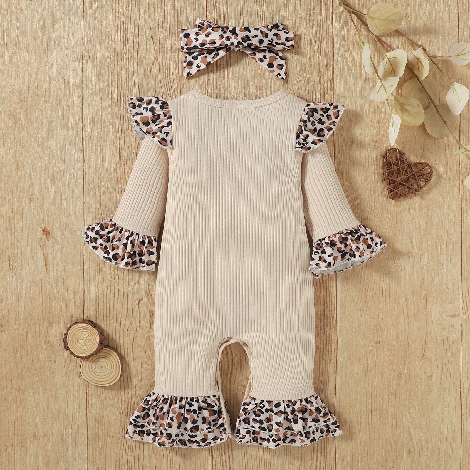 Merry Christmas Leopard Romper