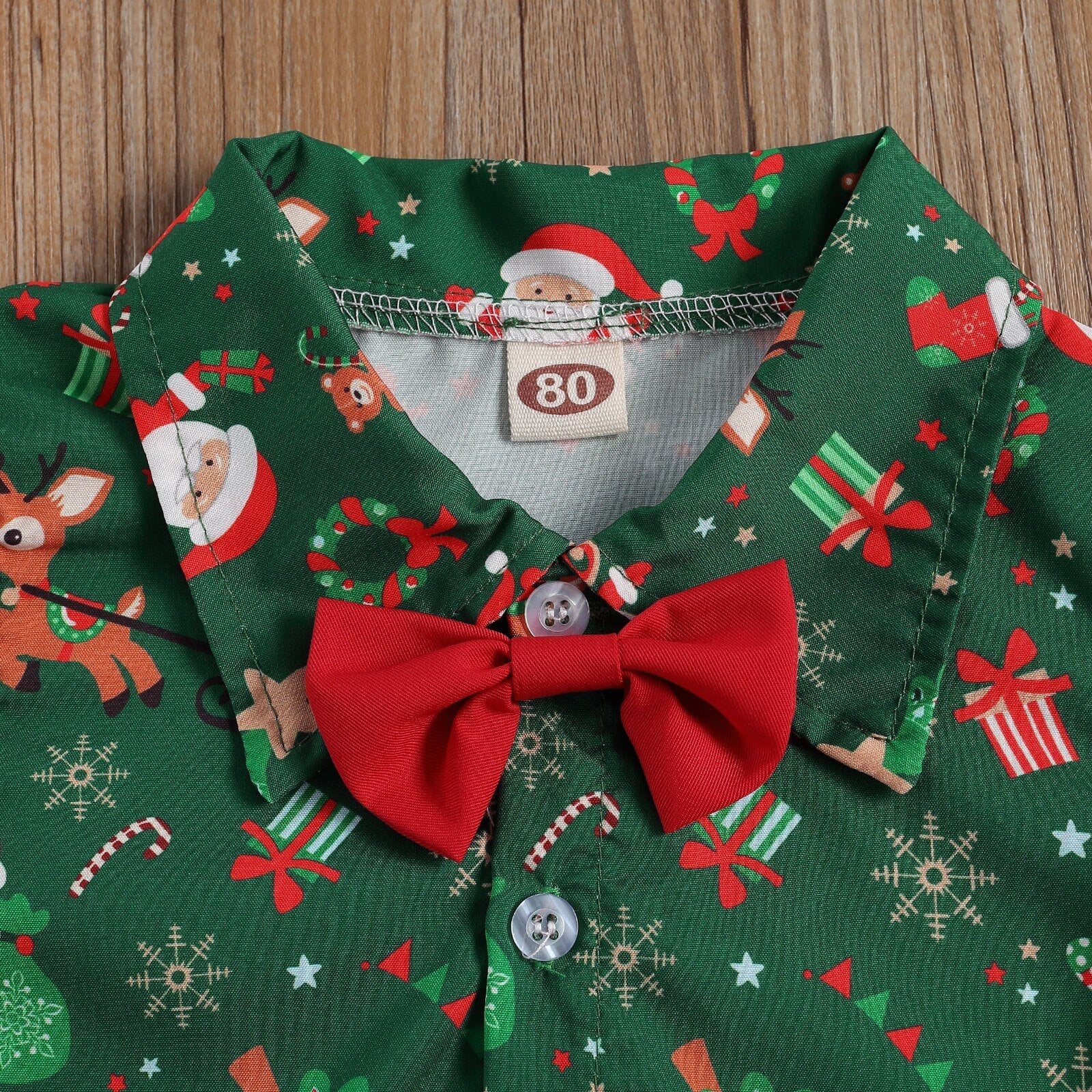 Gentleman Christmas Shirt with Shorts Outfit