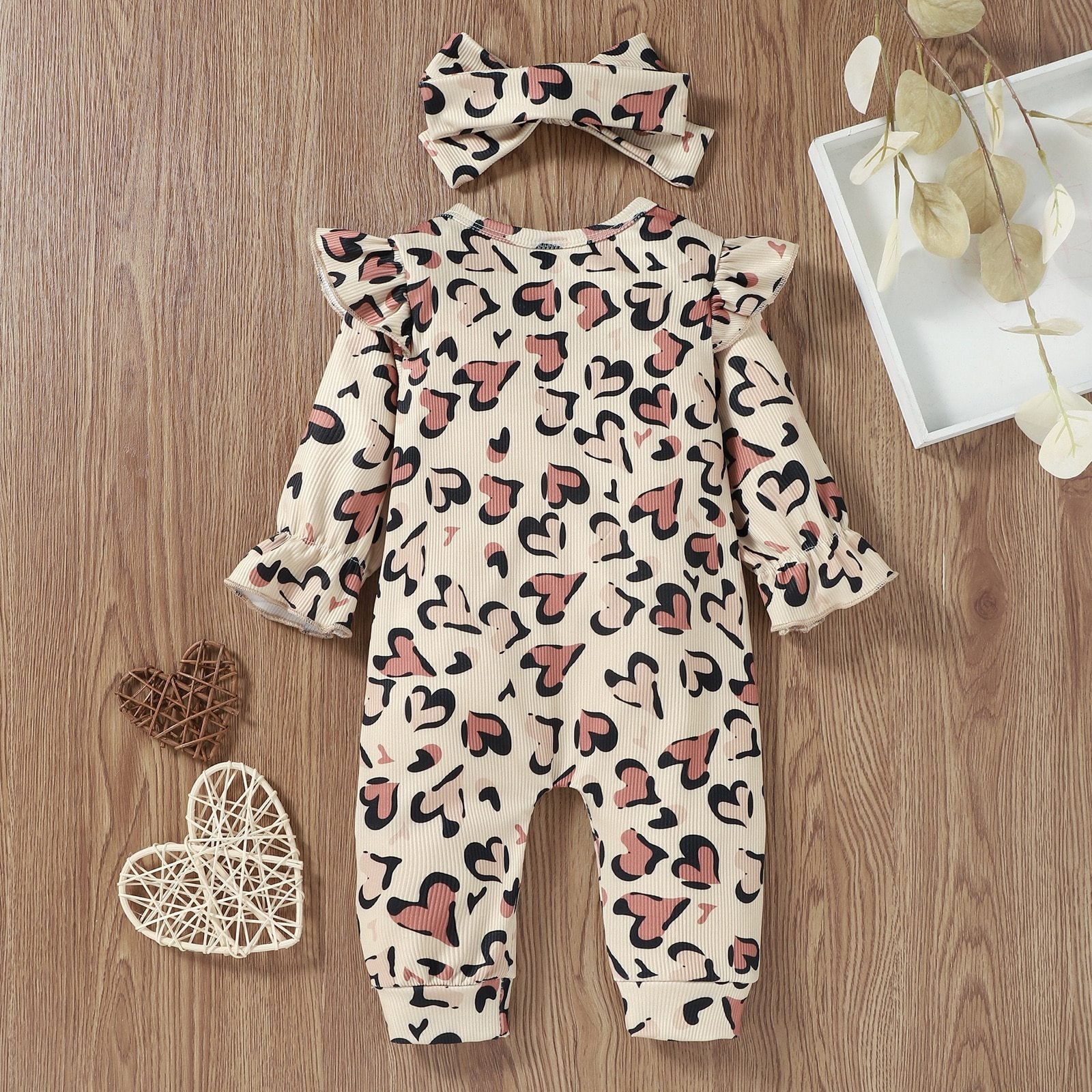 Heart Onesie with Bow