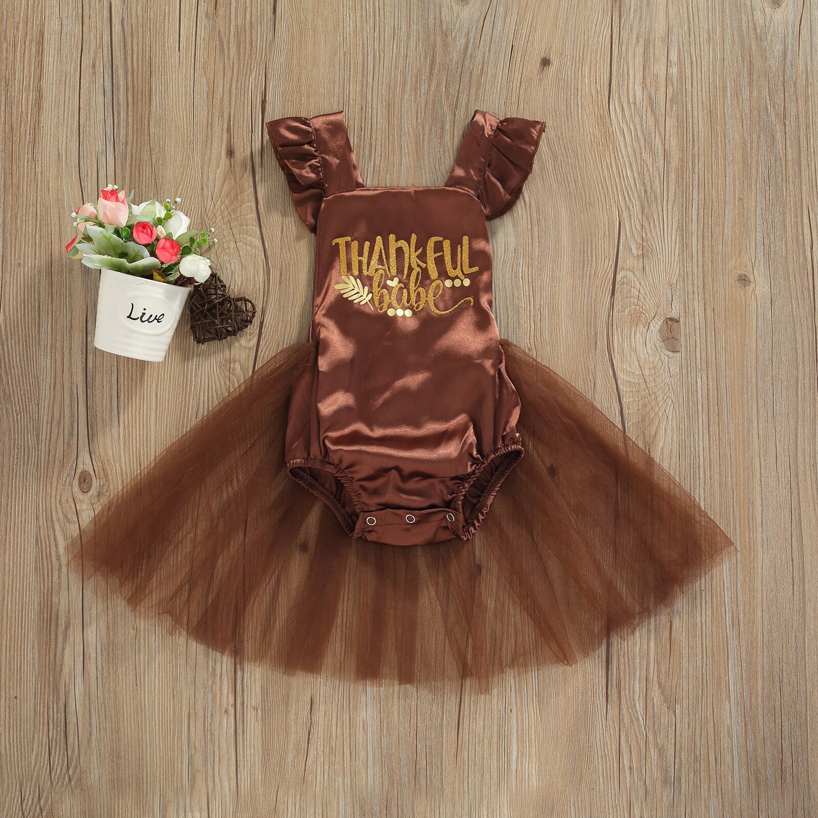 Thankful Babe Tutu Romper