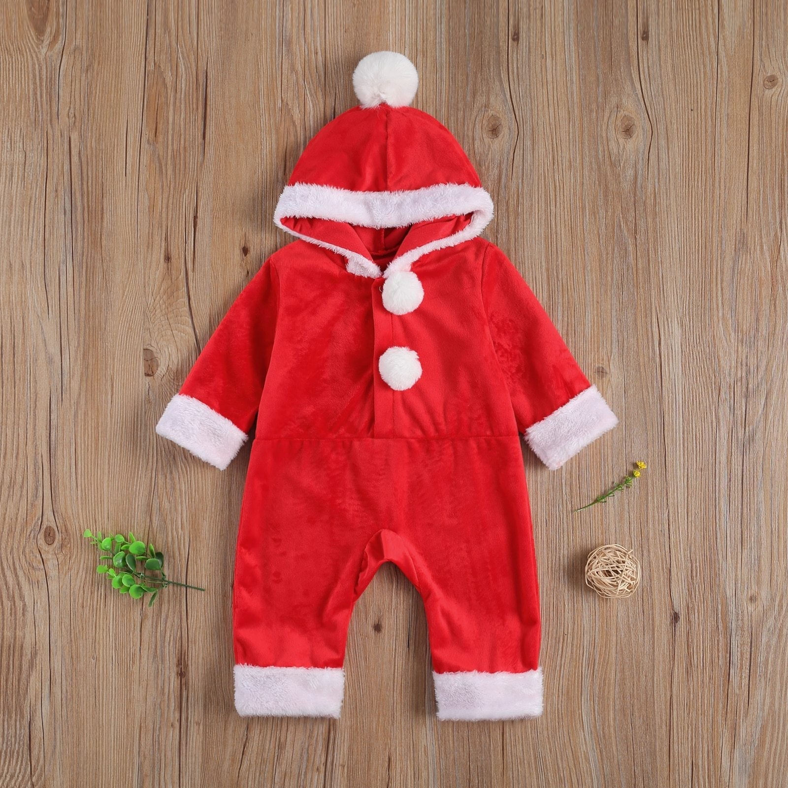 Santa Hooded Romper