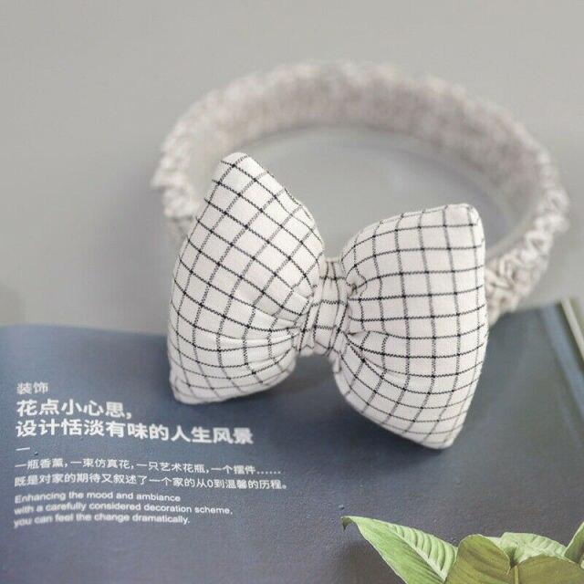 Plaid Bow Headband