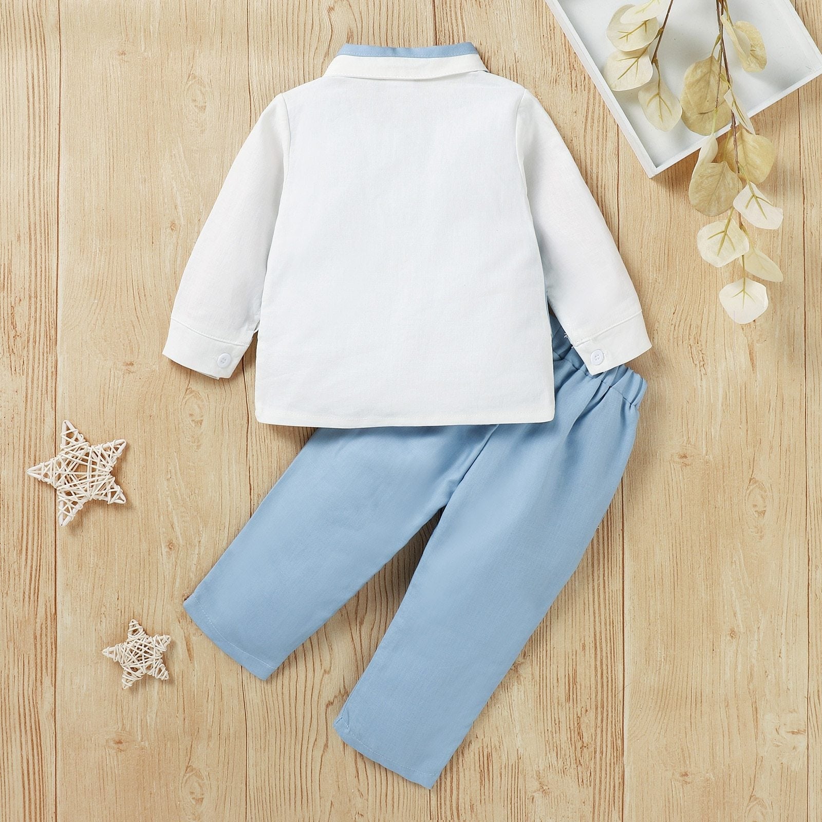 Baby Blue Formal Bow Tie Outfit