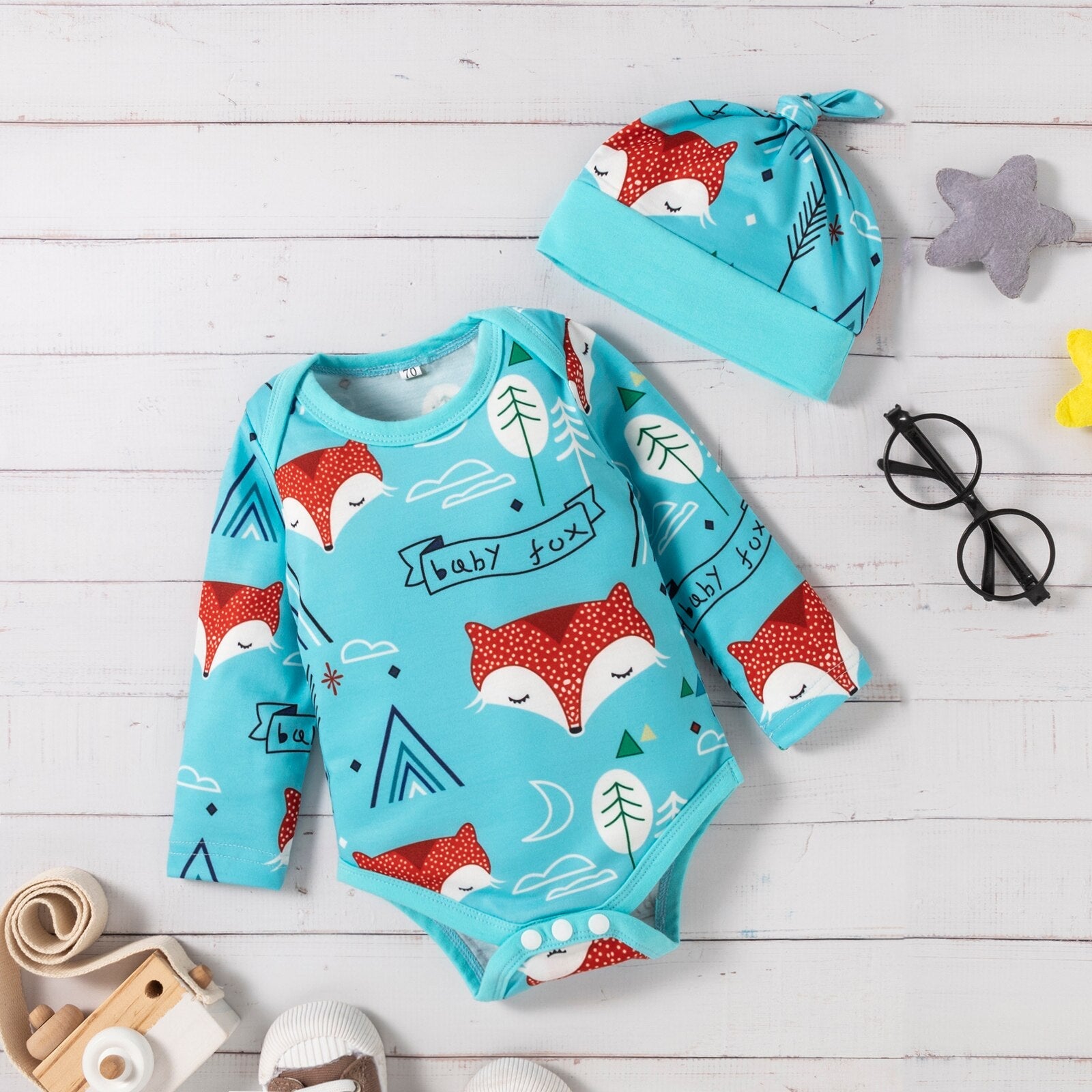 Baby Fox Arrow Outfit with Hat