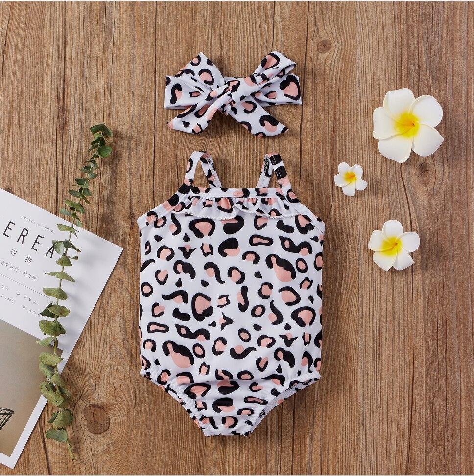 Leopard Print Swimsuit with Bow