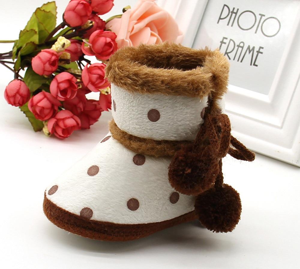 Polka Dot Pom Pom Booties