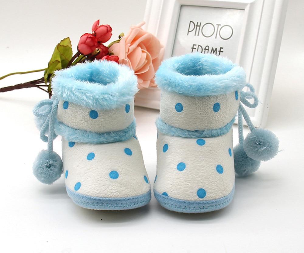 Polka Dot Pom Pom Booties