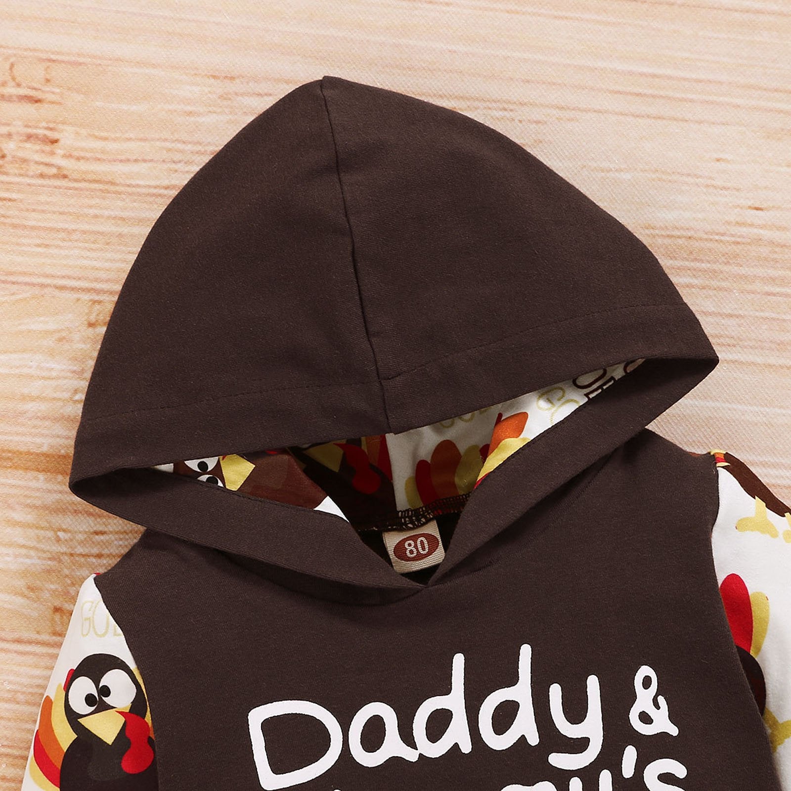 Daddy & Mommy's Little Turkey Hoodie Outfit