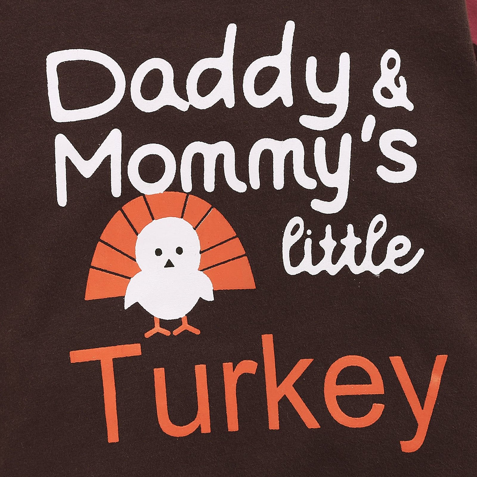 Daddy & Mommy's Little Turkey Hoodie Outfit