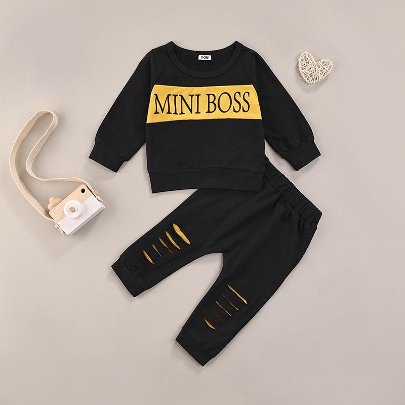 Mini Boss Top with Ripped Pants