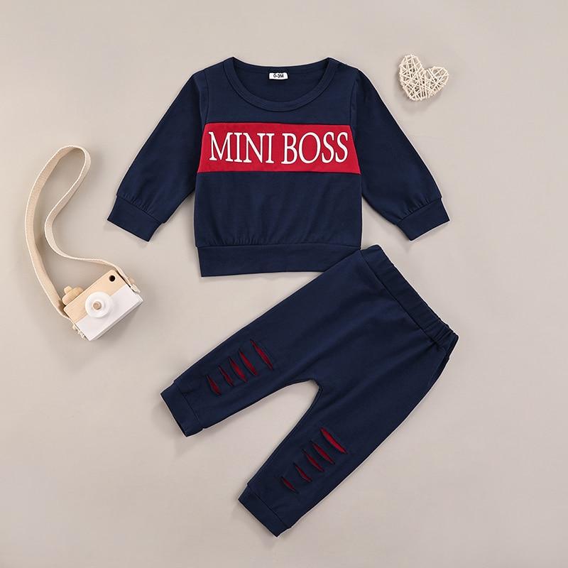 Mini Boss Top with Ripped Pants