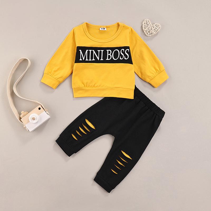 Mini Boss Top with Ripped Pants