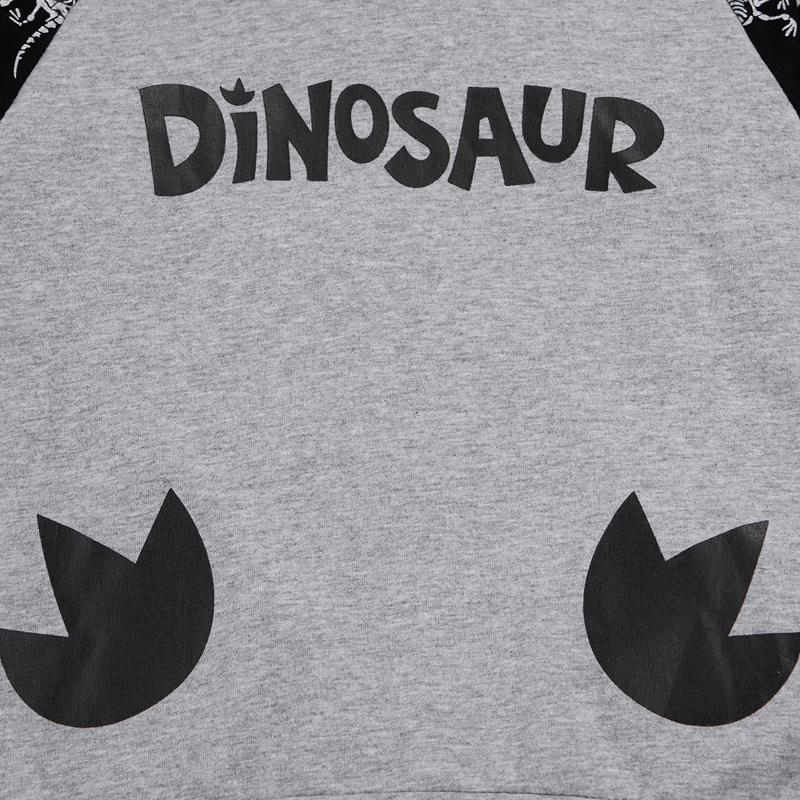 Dinosaur Dude Hoodie and Pants Outfit (2 Colors)