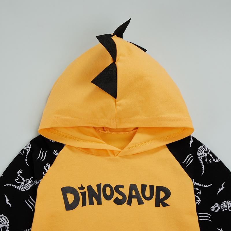 Dinosaur Dude Hoodie and Pants Outfit (2 Colors)