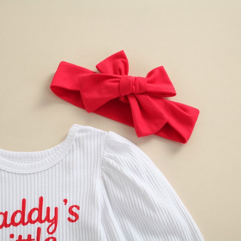 Daddy's Little Valentine Onesie Outfit