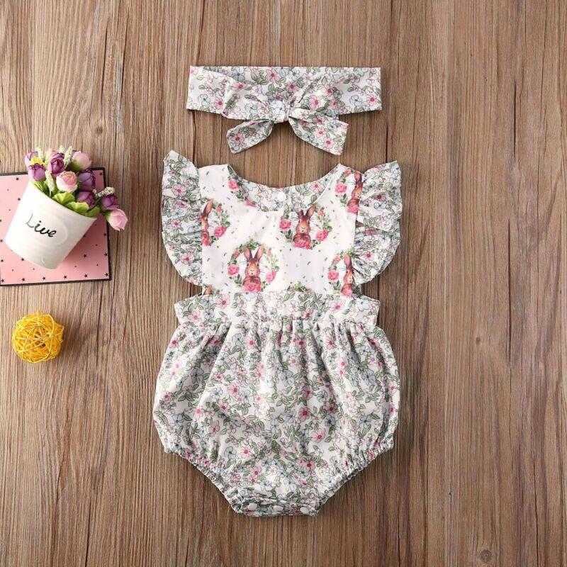 Matching Easter Bunny Floral Romper or Dress