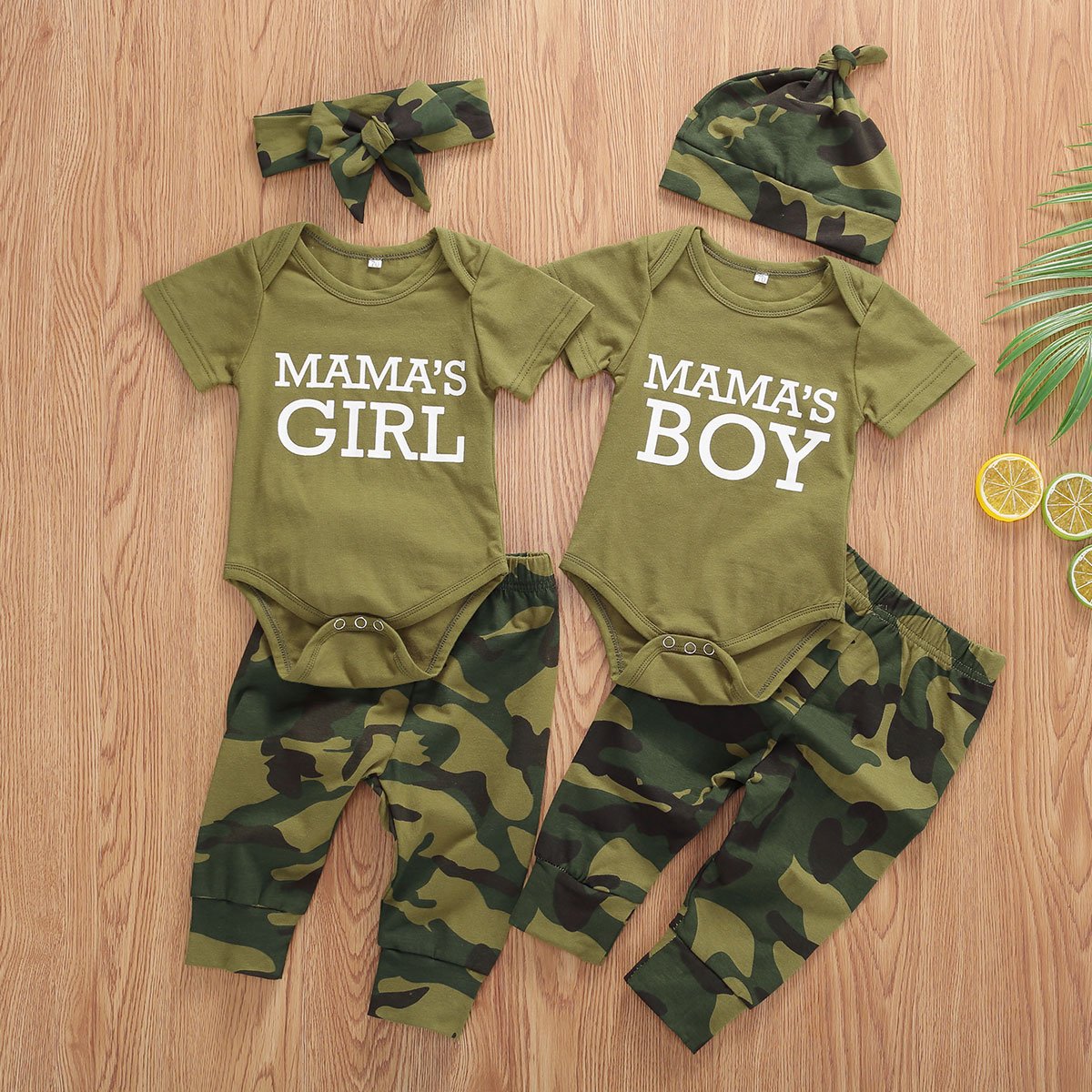 Mama's Boy or Girl Camouflage Outfit