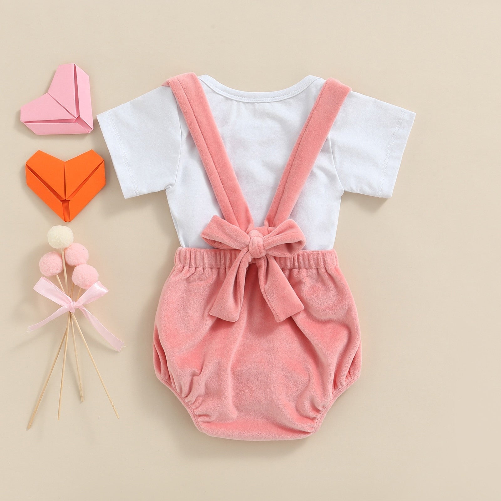 Be Mine Onesie with Velvet Suspender Romper