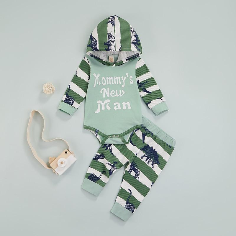 Mommy's New Man Dinosaur Outfit Set