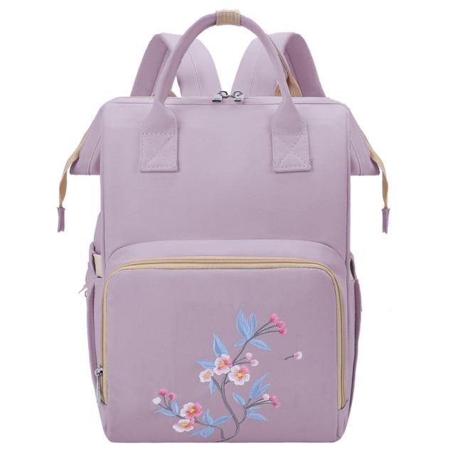 Flower Diaper Bag Backpack