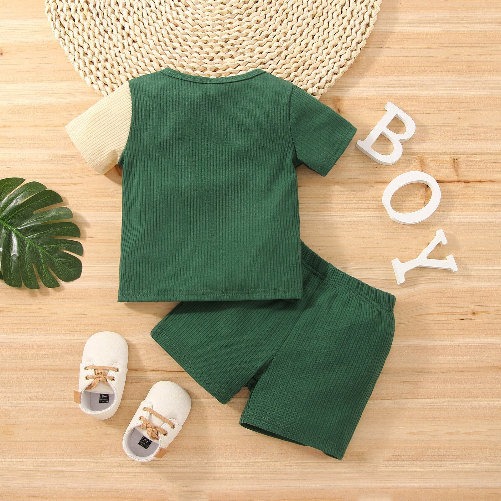 Green Wild Boy T-Shirt & Shorts