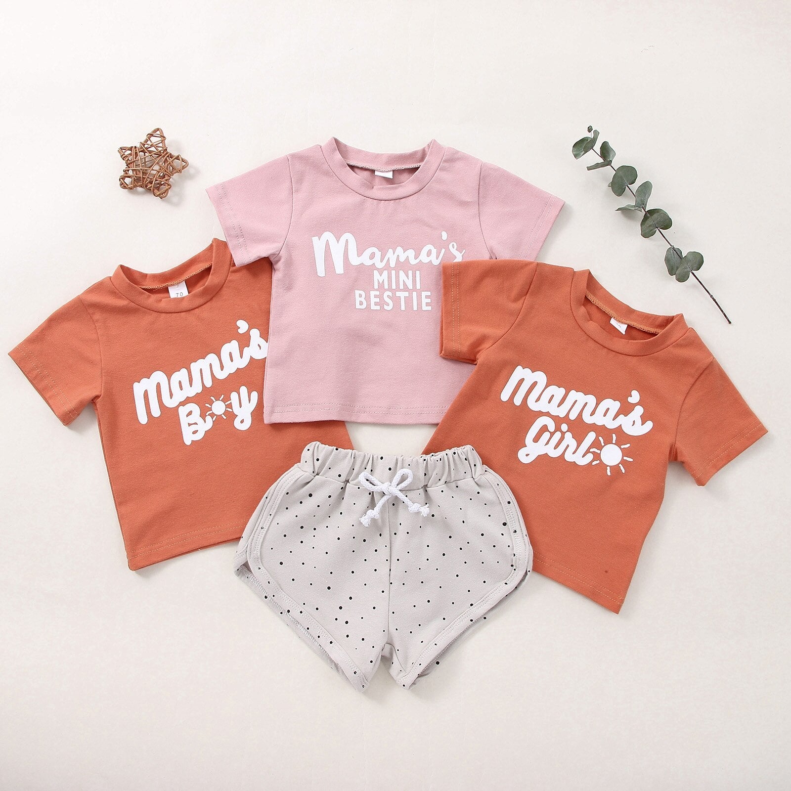 Mama's Boy/Girl Mini Bestie T-Shirt & Shorts