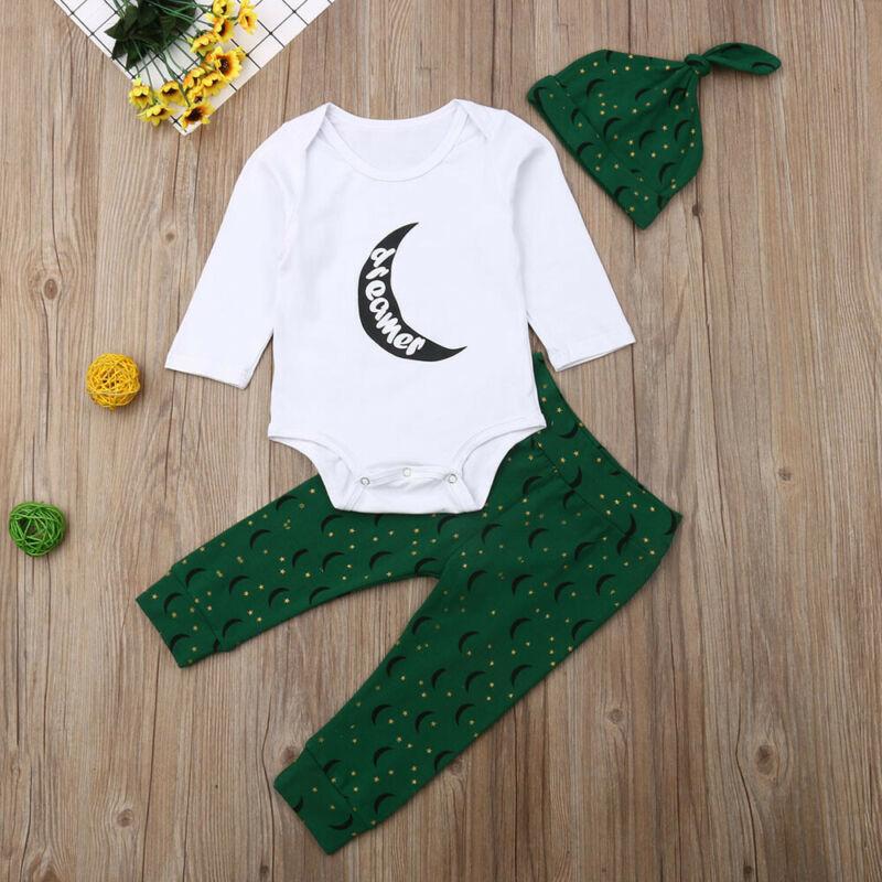 Dreamer Onesie With Moon Pants & Hat